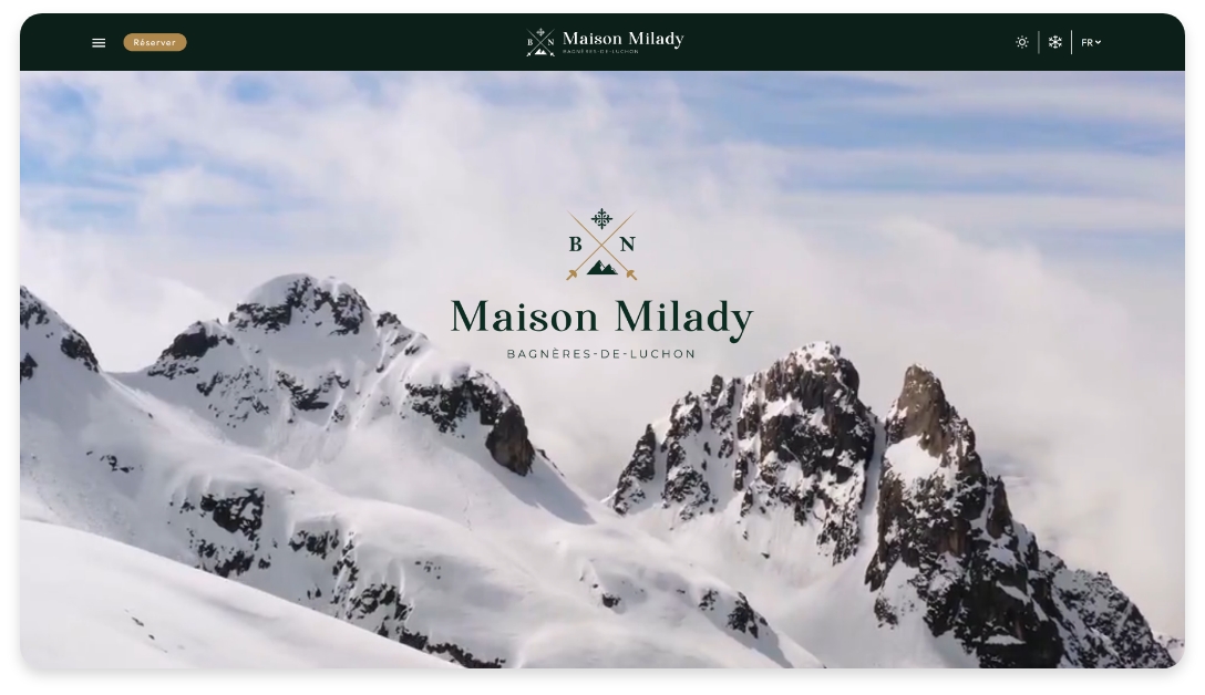 Capture d'écran du site maison-milady.fr