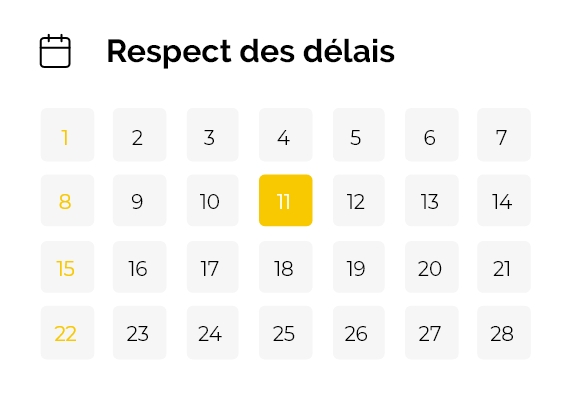 UI/UX respect des délais
